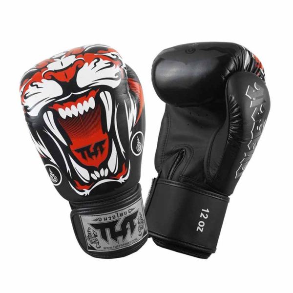 TUFF 猛虎 12oz 14oz 16oz 黑色 極細纖 拳擊手套 拳套,拳擊手套,拳擊,泰拳,踢拳,MMA,黑色,老虎