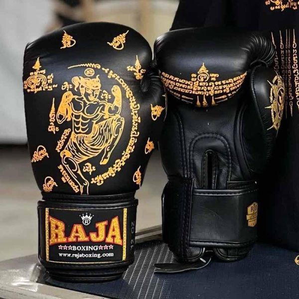 RAJA 泰國 Fancy 泰神 黃款 12oz 14oz 16oz 真皮 拳擊手套 拳套,RAJA,拳擊,踢拳,泰拳,拳擊,黑色,黃色