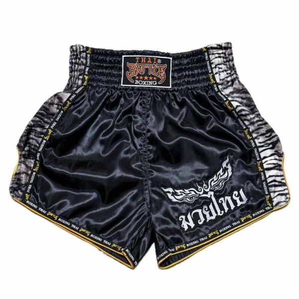 THAI BATTLE 銀灰虎紋 L 泰拳褲 THAI,泰拳褲,運動褲,拳擊,踢拳,泰拳,