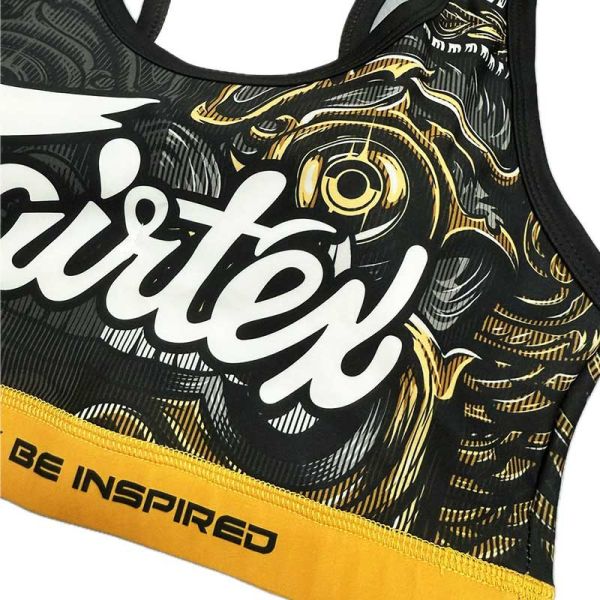 Fairtex 女性 M 美版 Yakthai L 亞洲 BRA TOP 運動內衣 運動內衣,bra,泰拳,Fairtex,黑色,重訓,有氧