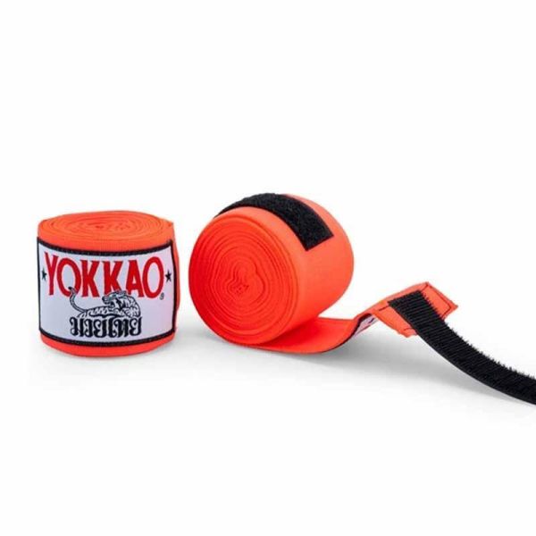 YOKKAO 手綁帶 4米 橘色 手綁帶,棉質,彈性,泰拳,YOKKAO,橘色,拳擊