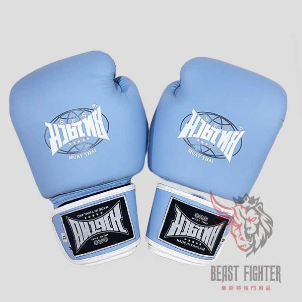 SRS 新手 12oz 14oz 16oz 水藍 淡藍 拳擊手套 拳套,拳擊手套,泰拳,踢拳,拳擊,MMA,武術,藍色,有氧拳擊