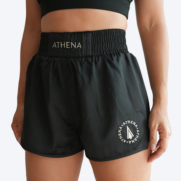 ATHENA 黑色 素面 ENYO 泰拳褲 格鬥褲 運動短褲 運動短褲,泰拳褲,泰拳,ATHENA,黑色,拳擊