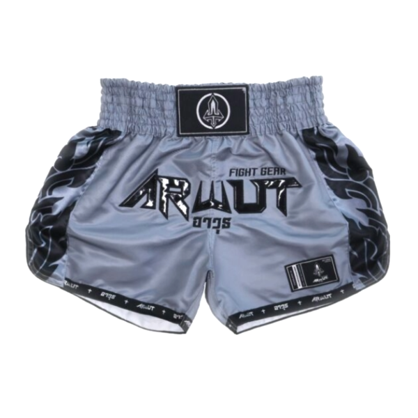 Arwut BS3 鋼鐵灰 M / L 泰拳褲 泰拳褲,泰國,拳擊,灰色,MMA,踢拳,grey
