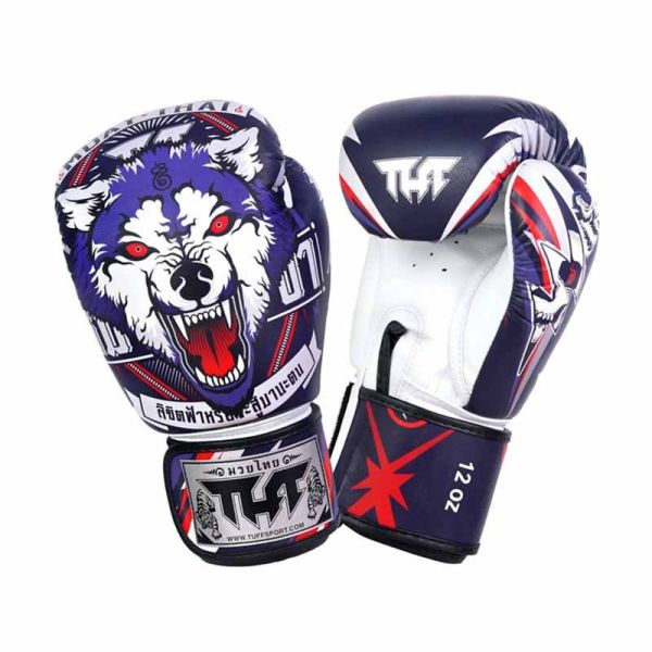 TUFF 狼王 12oz 14oz 16oz 極細纖 拳擊手套 拳套,拳擊手套,拳擊,泰拳,踢拳,MMA,藍色,野狼