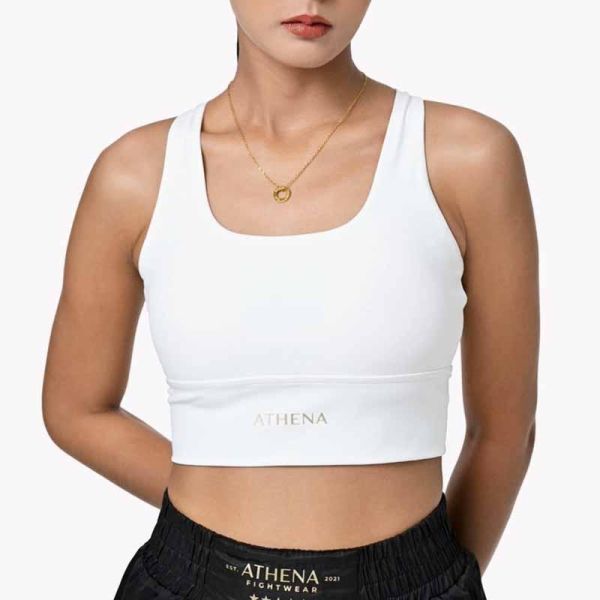 ATHENA 運動內衣 S / M / L 赫拉 後背交叉 白色 運動內衣,bra,泰拳,ATHENA,白色,重訓,有氧