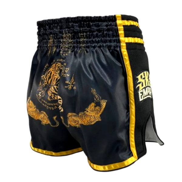 SKS 黃金猛虎 黑色 M / L / XL 泰拳褲 運動短褲 SKS,泰拳褲,運動褲,拳擊,踢拳,泰拳,