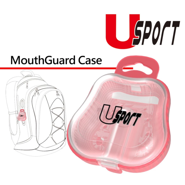 U sport LEO 獠牙紅 運動牙套 雙層護齒 附齒盒 牙套,護齒,運動防撞,拳擊,踢拳,泰拳,MMA,綜合格鬥,散打,自由搏擊