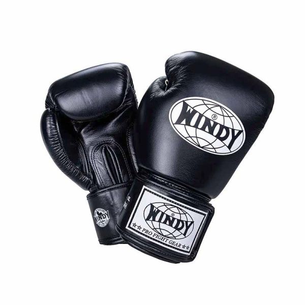WINDY 經典款 黑色 12oz 真皮 拳套 拳套,泰拳,踢拳,拳擊,black,黑色,WINDY