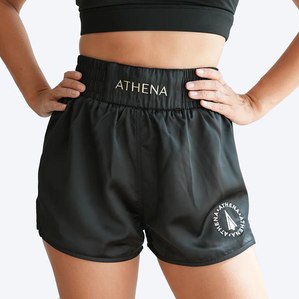 ATHENA 黑色 素面 ENYO 泰拳褲 格鬥褲 運動短褲 運動短褲,泰拳褲,泰拳,ATHENA,黑色,拳擊