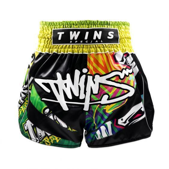 TWINS GRAFFITI 街頭塗鴉 M / L / 2XL 泰拳褲 運動短褲 泰拳褲,運動短褲,泰拳,踢拳,拳擊,MMA