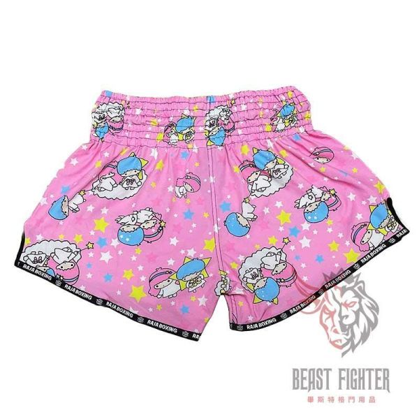 RAJA 泰國 粉色雙子 L 泰拳褲 泰拳褲,RAJA,泰拳,運動褲,拳擊,踢拳,粉色,三麗鷗,雙子星,雙星仙子