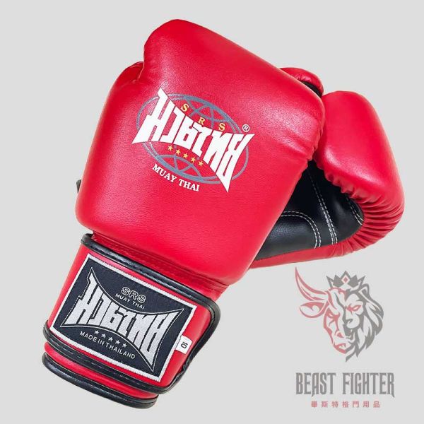SRS 新手 10oz 紅色 拳擊手套 拳套,拳擊手套,泰拳,踢拳,拳擊,MMA,武術,紅色,有氧拳擊