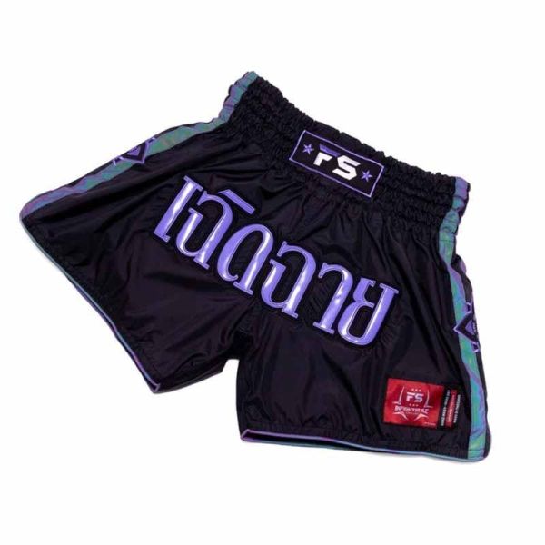 INFIGHT STYLE 紫色銀蓮 S / M / L / XL / 2XL 泰拳褲 泰拳褲,泰國,拳擊,黑色,MMA,踢拳