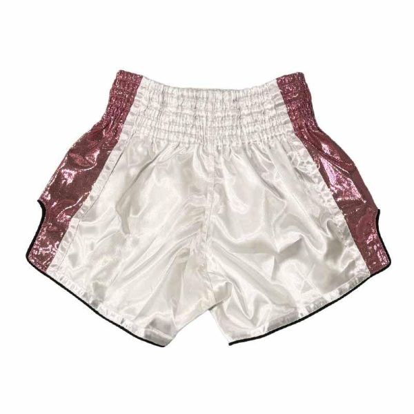 SKS 龍刻粉白 M / L 泰拳褲 運動短褲 SKS,泰拳褲,運動褲,拳擊,踢拳,泰拳,白色,粉色