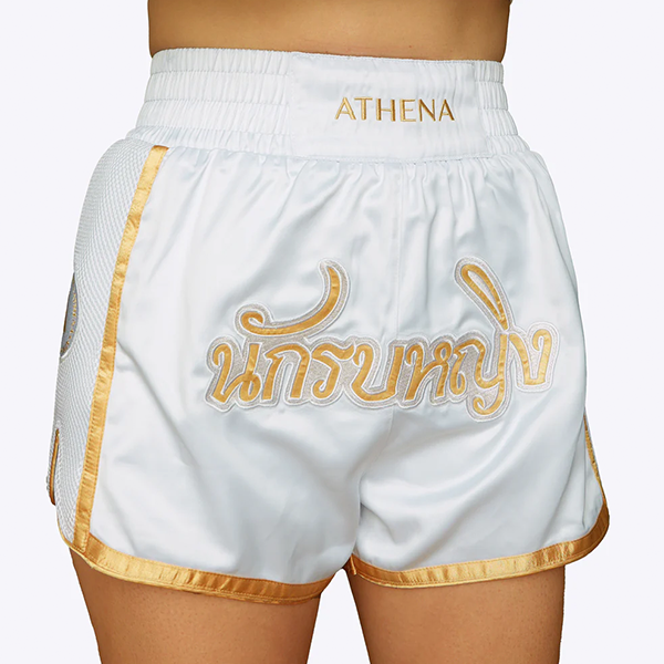 ATHENA 白色 戰士款 泰拳褲 格鬥褲 運動短褲 運動短褲,泰拳褲,泰拳,ATHENA,白色,拳擊
