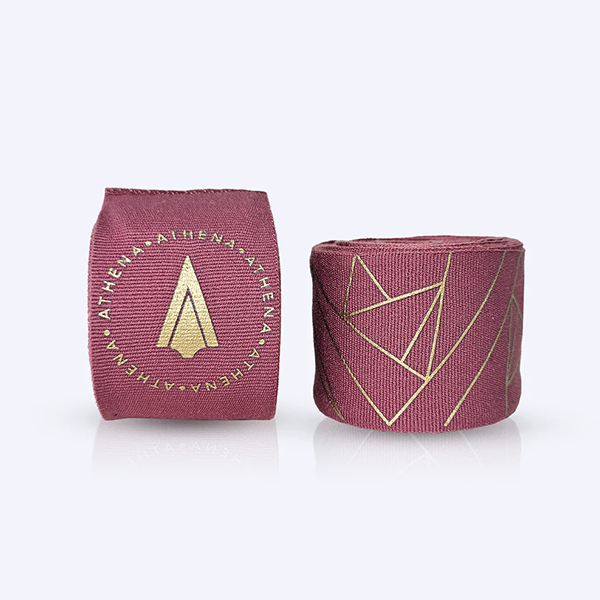 ATHENA 手綁帶 4.5米 莓果紅 附洗滌袋 手綁帶,棉質,彈性,泰拳,ATHENA,紅色,拳擊