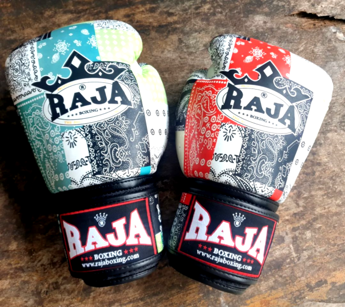 RAJA 印度拼花 12oz 真皮 拳擊手套 拳套,RAJA,拳擊,踢拳,泰拳,拳擊