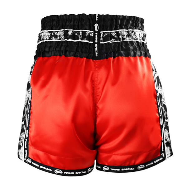 TWINS 死亡骷髏 XL SKULL 紅款 泰拳褲 泰拳褲,運動短褲,泰拳,踢拳,拳擊,MMA