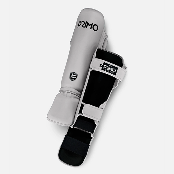 PRIMO 經典款 灰色 S / M 半皮革 護腳脛 格鬥裝備,護腳脛,泰拳,PRIMO,灰色,踢拳