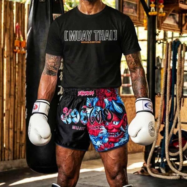 Muay Thai 夜叉 S / M / L / XL / 2XL泰拳褲 夜叉,泰拳褲,運動褲,拳擊,踢拳,泰拳,黑色