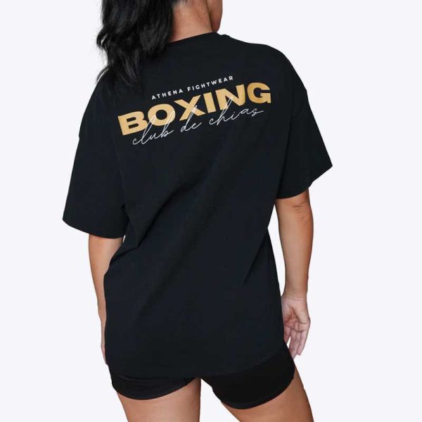ATHENA 休閒上衣 S / M 黑色 長版 T 卹 拳擊女孩俱樂部 上衣,休閒上衣,泰拳,ATHENA,黑色,長版上衣,休閒服飾,oversized
