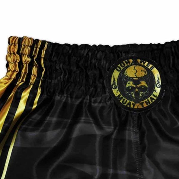 Muay Thai 八肢藝術 黑金款 M / L/ XL 泰拳褲 泰拳褲,運動褲,拳擊,踢拳,泰拳,金色,黑色