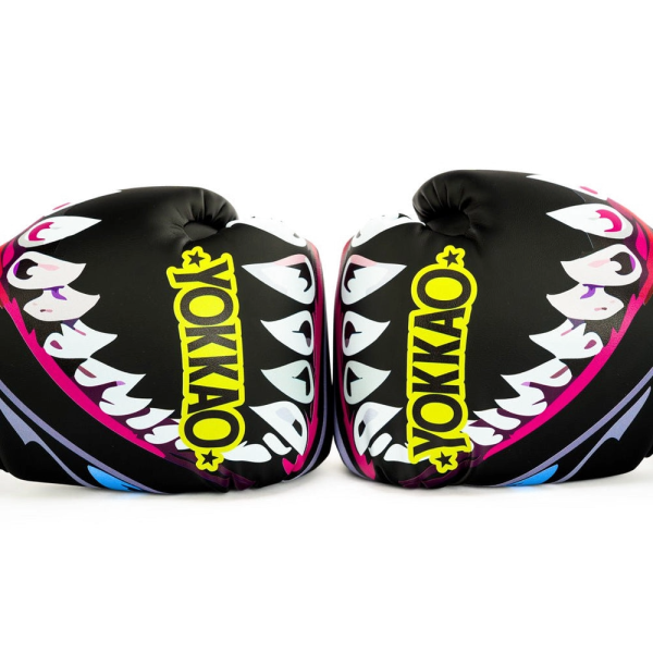 YOKKAO 風飛鯊 12oz 14oz 16oz 黑色 極細纖 拳擊手套 拳套,YOKKAO,拳擊,踢拳,泰拳,拳擊,黑色,鯊魚,black,sharknado