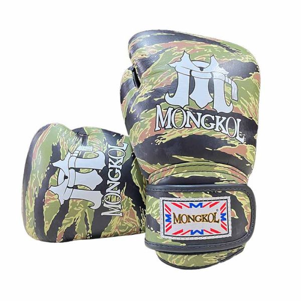 MONGKOL 蒙坤 12oz 虎紋迷彩 真皮 拳擊手套 拳套,MONGKOL,拳擊,踢拳,泰拳,拳擊