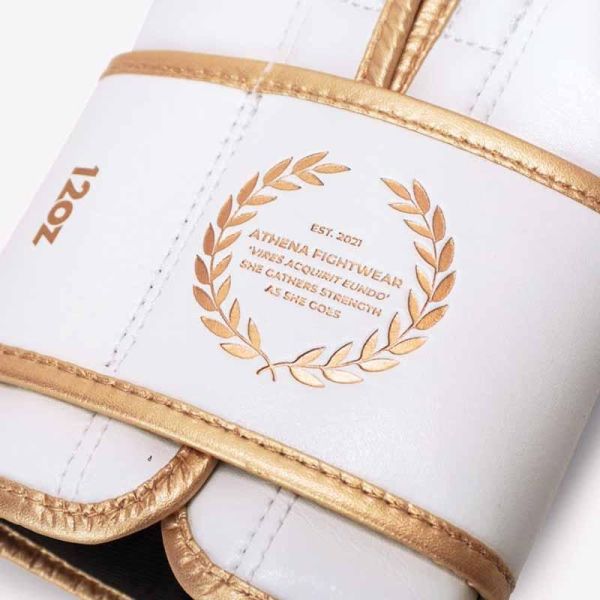 ATHENA 雅典娜 12oz 白金款 極細纖 拳擊手套 泰拳,踢拳,拳擊,雅典娜,白色,拳套
