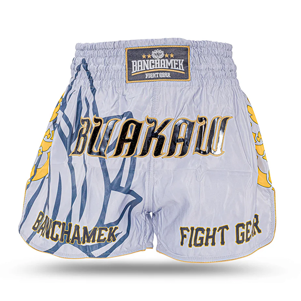 Buakaw 播求 銀灰蓮花 M / L / XL 泰拳褲 泰拳褲,運動短褲,泰拳,踢拳,拳擊,MMA
