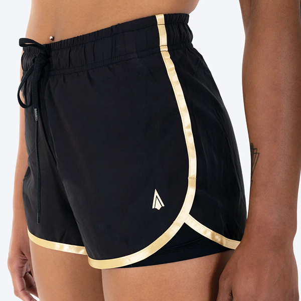 ATHENA 運動短褲 S / M /L / XL 黑金款 短褲,運動短褲,泰拳,ATHENA,黑色,格鬥褲,重訓