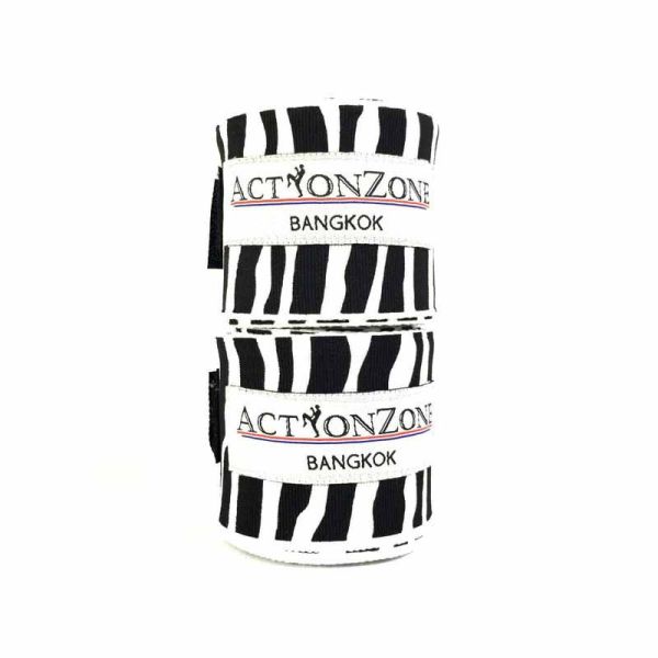 Action Zone 手綁帶 3米 4.5米 斑馬紋 彈性棉質 綁手 格鬥裝備,MMA,泰拳,FAIRTEX,綠色,手綁帶,纏手,mint,薄荷綠,湖水綠