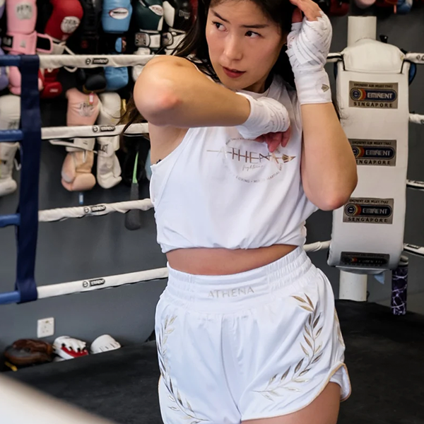 ATHENA 白色 泰拳褲 格鬥褲 運動短褲 運動短褲,泰拳褲,泰拳,ATHENA,白色,拳擊