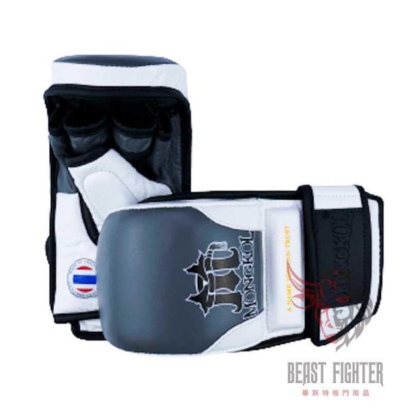 MONGKOL 真皮 MMA Pro 灰色 M 露指拳套 拳套,MONGKOL,拳擊,踢拳,MMA,綜合格鬥,露指拳套,露指手套