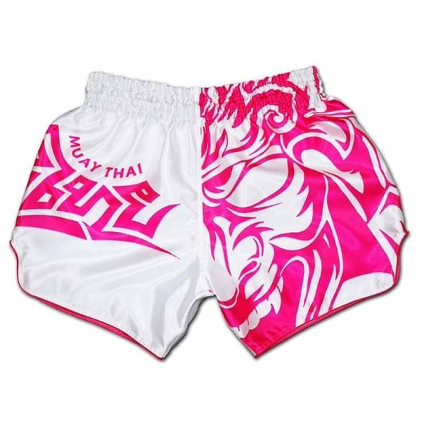 Muay Thai 部落勇士 粉白 XS / S / M / L 泰拳褲 泰拳褲,運動褲,拳擊,踢拳,泰拳,粉色,白色