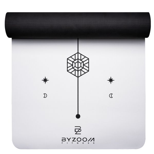 TPE 健身墊 8mm (白) BYZOOM FITNESS,TPE健身墊,8mm健身墊,白色健身墊,止滑健身墊,高強度訓練墊,居家運動墊,環保健身墊,健身墊推薦,瑜珈墊,健身墊