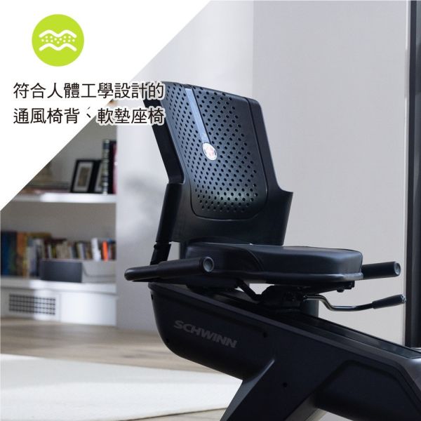 Schwinn 590R 斜臥式健身車 Schwinn 590R, 臥式健身車, JRNY APP, 智能健身車, 護膝運動, 居家健身, 磁控健身車, 舒適騎乘, 健身器材推薦, 有氧運動,喬山