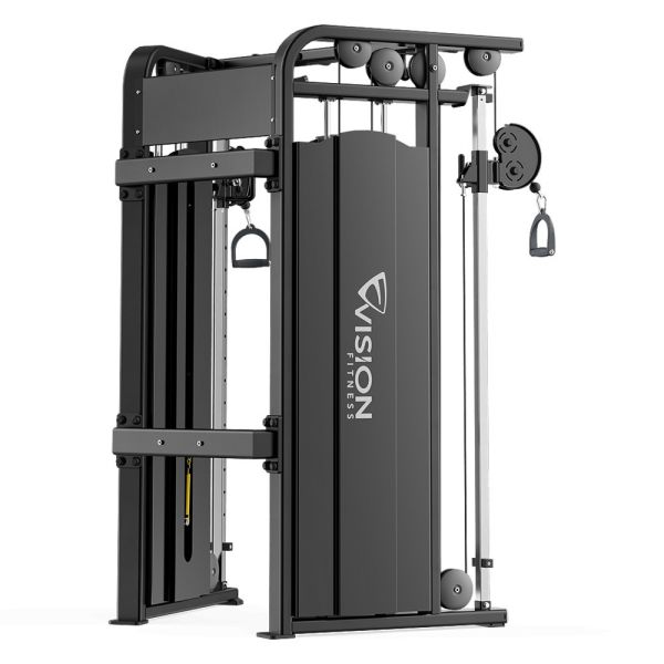 喬山 Vision 多功能訓練器 VST600-FT-02 Vision Fitness,VST600‑FT,功能訓練器,多功能訓練機,商用訓練器,高強度滑輪機,1:2滑輪比,重型組合訓練,商用健身設備,全身訓練機