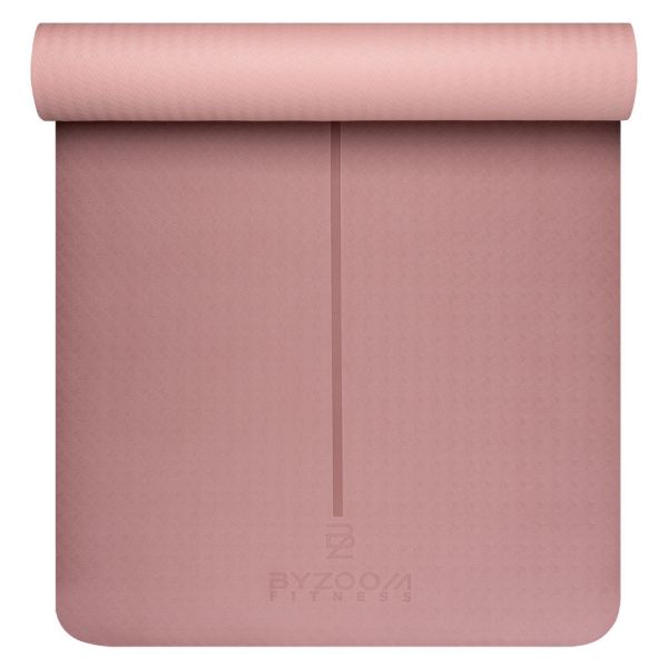 TPE 止滑輕巧瑜珈墊 4mm (灰、粉可選) BYZOOM FITNESS,TPE瑜珈墊,4mm瑜珈墊,灰色瑜珈墊,止滑瑜珈墊,輕巧瑜珈墊,環保瑜珈墊,瑜珈墊推薦,瑜珈墊選購,瑜珈墊品牌,健身墊
