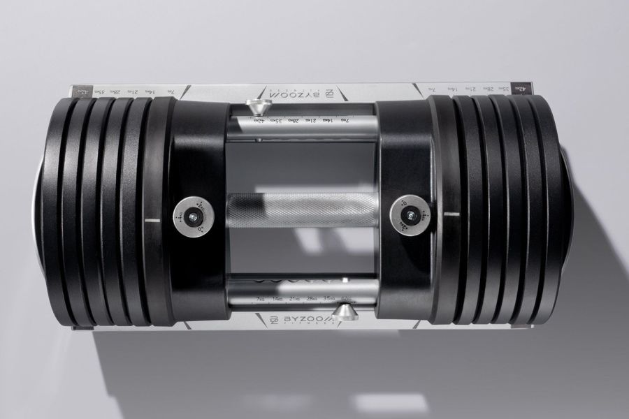 Power series 46kg 抗摔可調式啞鈴 Power Series 46kg可調啞鈴,Byzoom啞鈴,可調重量啞鈴,QCD快速切換,全平底啞鈴,金屬板啞鈴,防滑握把啞鈴,家庭訓練器材