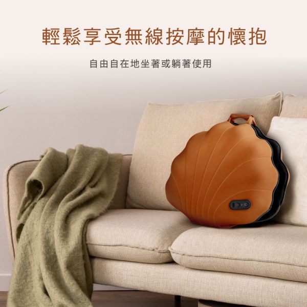 喬山 JOHNSON 貝殼舒摩墊D360︱TAKmE帶著走 按摩墊, 無線按摩器, 溫感揉捏, 深層按摩, 肩頸按摩, 腰部按摩, JOHNSON D360, 舒摩墊, 居家按摩, 放鬆肌肉​​,喬山