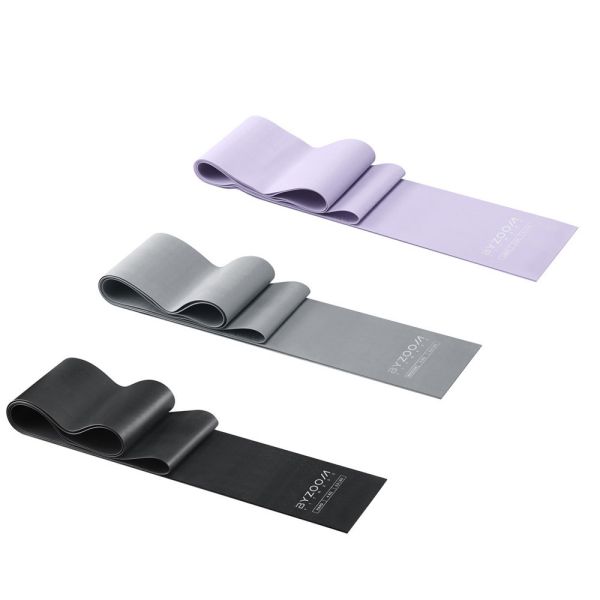 伸展彈力帶3入組 Stretch Band,彈力帶三件組,布質阻力帶,臀腿訓練帶,復健彈力帶,瑜伽伸展帶,居家健身配件,多強度彈力帶,BYZOOM Stretch Band,訓練帶組合