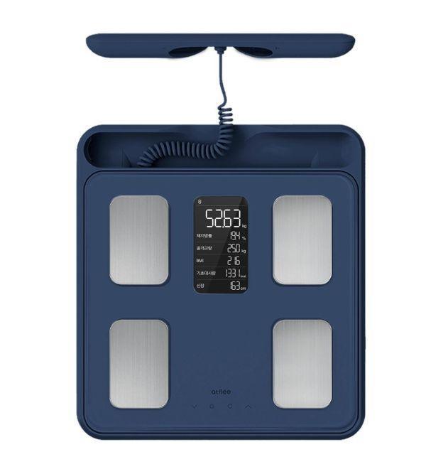 AtfleeTW韓國 iGripX手握式智慧體脂計 手握式智慧體脂計,iGripX藍,藍芽APP,韓國Kpop款,28項數據,體重BMI體脂,內臟脂肪,4.8吋螢幕,atflee授權,200萬銷售,98%精度,健身神器,家用握握測,APP追蹤