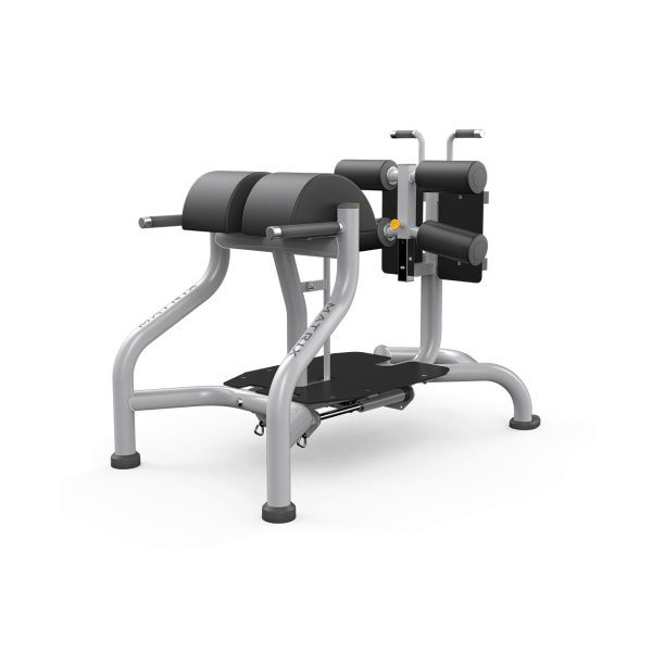 Matrix｜Magnum MG-A96 臀肌及腿後肌訓練台板 臀肌訓練台板,MG‑A96,Magnum Glute Ham Bench,腿後肌訓練,GluteHam椅,反向超伸展,氣壓調整腿墊,超大腳踏板,階梯式設計,企業健身房,器材推薦,節省空間,商用耐用,彈力帶掛鉤,Matrix官方