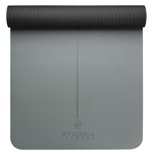 TPE 止滑輕巧瑜珈墊 4mm (灰、粉可選) BYZOOM FITNESS,TPE瑜珈墊,4mm瑜珈墊,灰色瑜珈墊,止滑瑜珈墊,輕巧瑜珈墊,環保瑜珈墊,瑜珈墊推薦,瑜珈墊選購,瑜珈墊品牌,健身墊