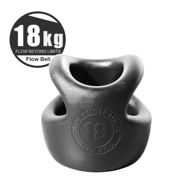 ONFLO Flowbell 14kg - 18kg 二合一啞鈴 / 壺鈴 (單入) 二合一啞鈴壺鈴,Flowbell,ONFLO啞鈴,鑄鐵壺鈴,居家肌力訓練,核心穩定訓練,抓握力訓練,台同健康活力館,台同運動用品