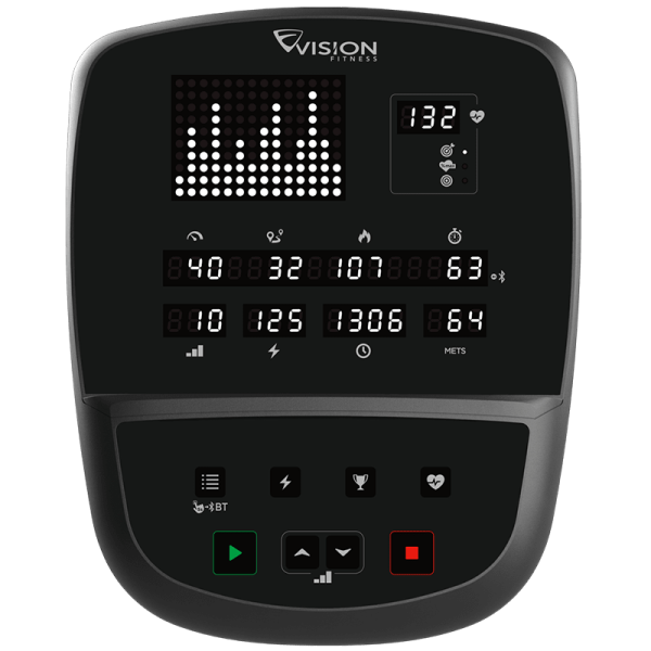 喬山 VISION S70｜S700E 升降式橢圓積 Vision S70,S700E,懸吊式橢圓機,可調斜度橢圓機,Power Incline,商用橢圓機,家用健身器材,LED螢幕健身車,可變步幅橢圓機,Vision Fitness Ascent Trainer