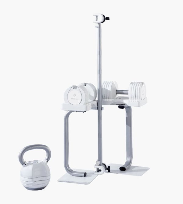 Pure Series 5.6kg(12.5LB) 美型組合 可調式啞鈴, BYZOOM 啞鈴, 12.5LB 啞鈴, 可調式壺鈴, 槓鈴桿, 啞鈴架, 居家健身, 重量訓練, 健身器材, 啞鈴推薦, 壺鈴推薦
