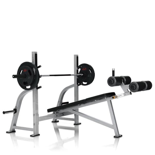 Matrix｜奧林匹克下斜台板 G1-FW165 自由重量訓練架,商用訓練設備,高承重量訓練架,拉力帶掛鉤訓練,重量儲存訓練架,健身房架設,重訓,重量訓練,力量器材,史密斯架,龍門架